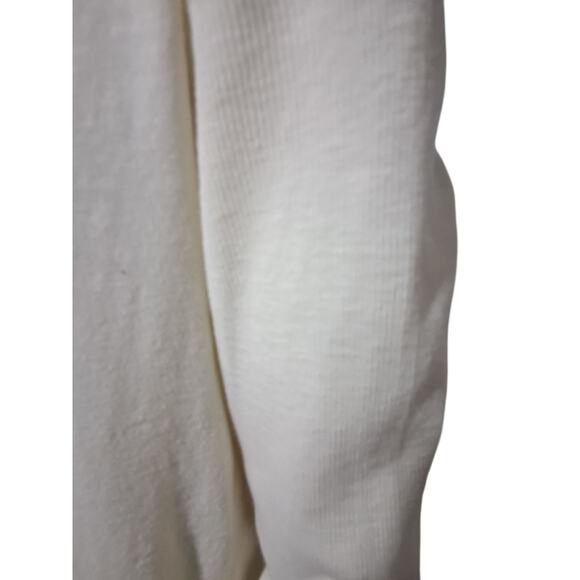 Free People Grungecore RawHwm Women's size Large Ribbed Distressed Academia Top - Picture 3 of 9